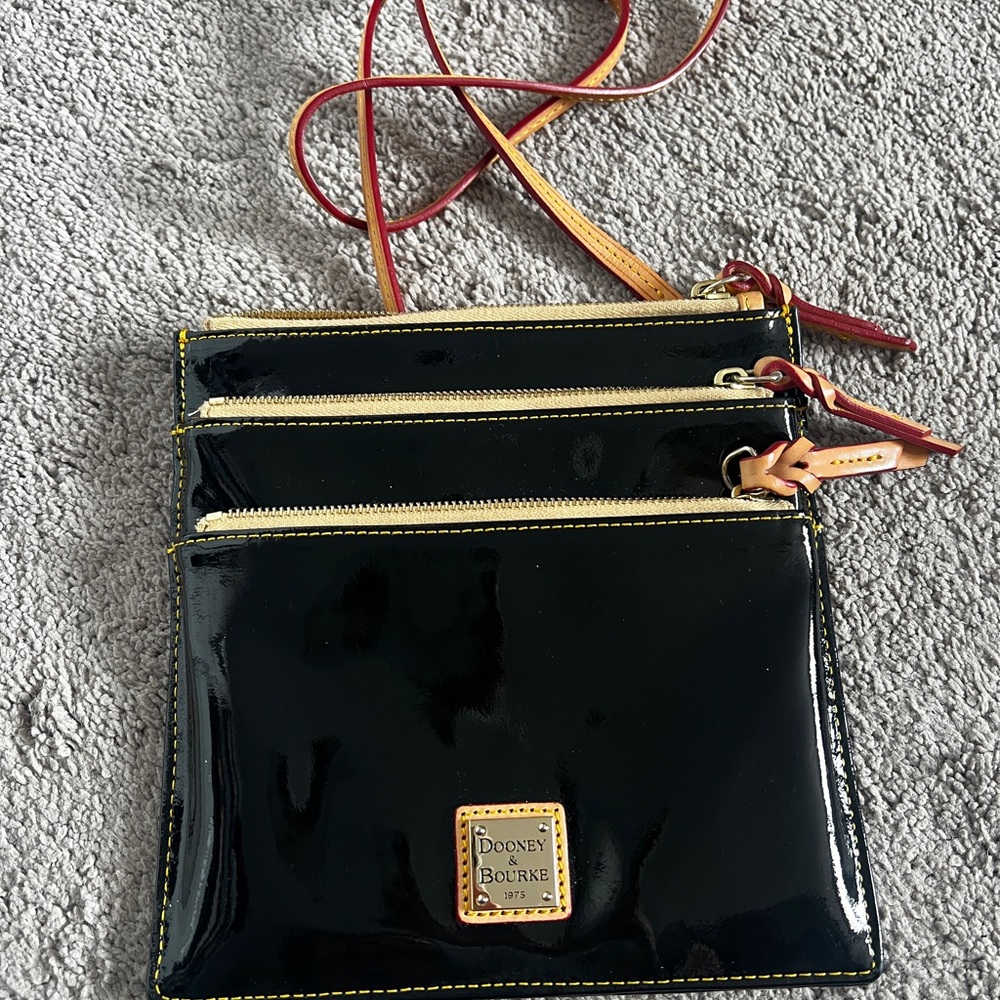 Dooney & Bourke Black Patent Leather Crossbody